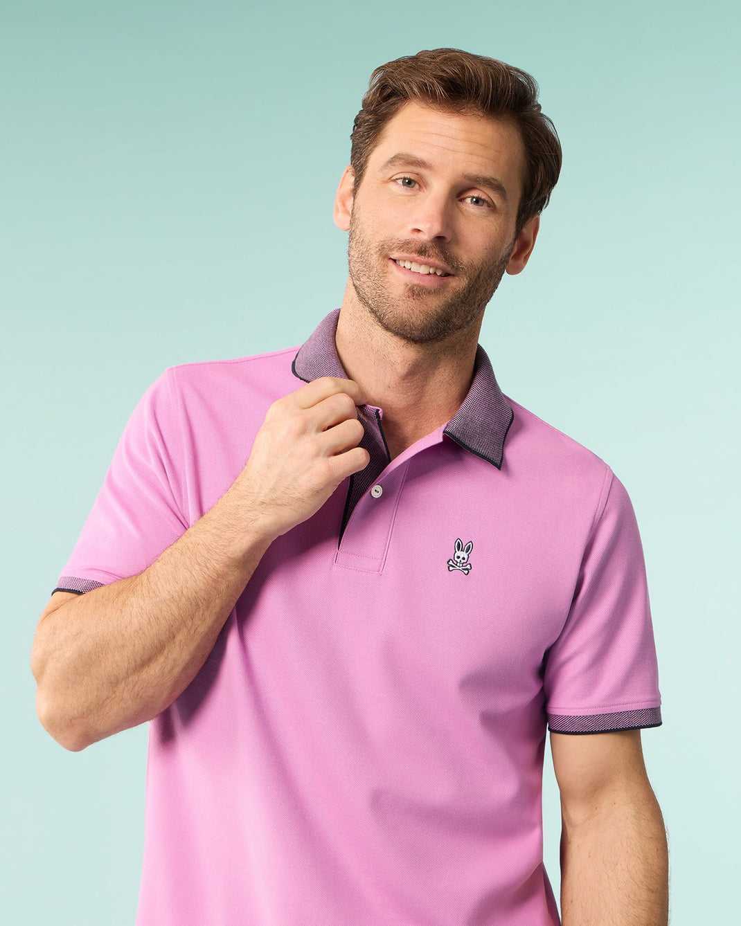 Polos Psycho Bunny Southport Pique Polo Shirt Violette Homme | PWV-44422977